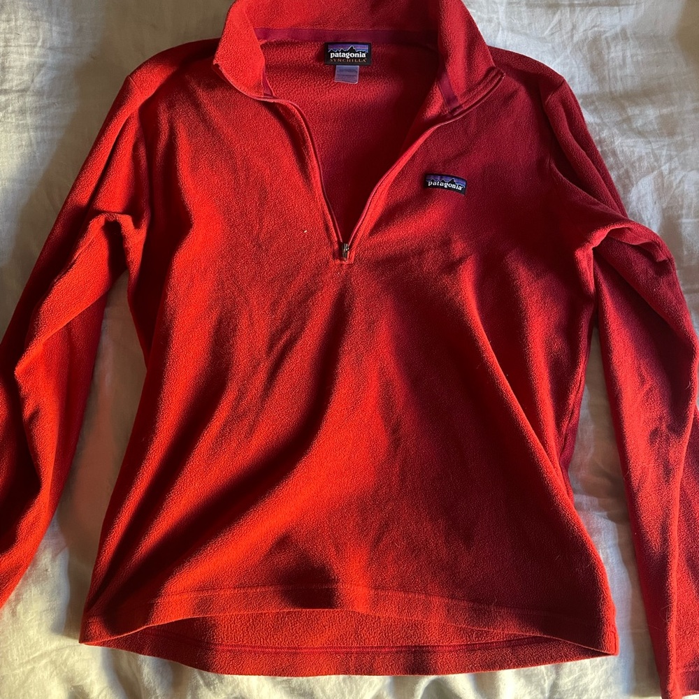 Patagonia Synchilla Red Fleece Pullover
